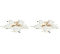 Noukie's - Doudou Enfant - Doudou en Veloudoux - Kendi Le Léopard - Multifonctionnel - Marron - 1 Unité (Lot de 2)