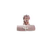 NOUKIE'S - Doudou Enfant "Ma Première Couverture" Popsie - Peluche en Veloudoux + Couverture