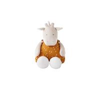 NOUKIE'S - Doudou Enfant - Peluche Géante Tiga - Doudou Coton Bio - Taille Adaptée aux Enfants (90 cm), Beige