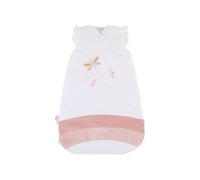 NOUKIE'S - Gigoteuse Hiver 0-6 Mois (70 cm) - Gigoteuse TOG 2 à 3,5 - Fermeture Zippée - Polyester/Coton - Blanc & Rose