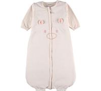Noukies Gigoteuse nomade 90 cm en Sweatoloudoux raye rose en de la collection Mix Match
