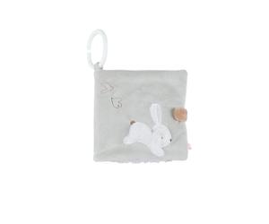 NOUKIE'S - Livre d'activités en peluche - Jouet d'éveil pour bébé - Lapin Verdi - Idéal cadeau