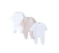 NOUKIE'S - Lot de 3 Pyjamas - Éléphant - Taille 1 Mois