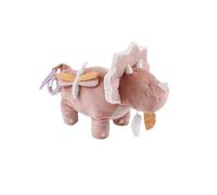 NOUKIE'S - Peluche d'activités bébé - Rose - Dinosaure Popsie - 40cm - Jouet d'éveil - Cadeau de Naissance