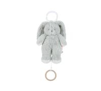 NOUKIE'S - Peluche Musicale 20 cm pour bébé - Anneau en Bois - sans Piles - Jouet Nomade Compact pour Voyage, Poussette - Cadeau de Naissance - Lapin Vert Verdi