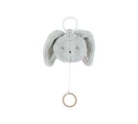 NOUKIE'S - Peluche Musicale Nomade 20 cm - Lapin Verdi Vert avec Anneau et accroche pour Poussette, Voiture - Éveil Musical - Cadeau Bébé