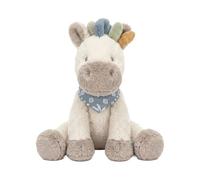 Noukie's - Peluche Toute Douce - 40 cm - Medium - Cheval Ecru Lino - Jouet pour Enfant et bébé - Cadeau de Naissance