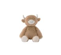 NOUKIE’S - Peluche Fluffy 40 cm en Veloudoux® Beige - Compagnon Tendre et rassurant - avec étiquettes sensorielles - Idéal dès la Naissance