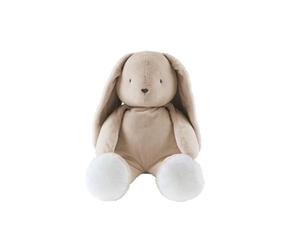 Noukie's - Peluche Toute Douce - 80 cm - Large - Lapin Beige Moka - Jouet pour Enfant et bébé - Cadeau de Naissance