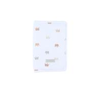 Noukie's - Protège Carnet de Santé Mix & Match - Coton - Motif Éléphants - Cadeau naissance - Fermeture éclair et poche plastifiée - Protection Universelle pour Carnet