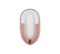 Noukie's - Réducteur de lit - Kokkoony en Coton Ecru Fleur Rose Bio Ultra-Douce et Respirante - Coussin ergonomique - Repos bébé - Tissu Brodé - Cocon - Cadeau Naissance - évolutif - déhoussable