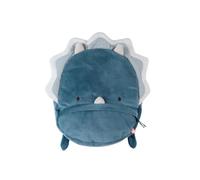 NOUKIE'S - Sac à dos Veloudoux - A partir de 10 mois - Bretelles ajustables - Cadeau de naissance - Ops le dinosaure