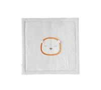 Noukie's - Tapis de jeu Babou le Lion - 100 x 100cm - Veloudoux- Gris clair