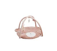 NOUKIE'S - Tapis d'Éveil Bébé Veloudoux Lily l'ours - Tapis d’Activités Sensoriel avec Jouets Suspendus - Motricité, Développement Éveil - Lavable Machine - Naissance - Cadeau