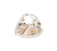 NOUKIE'S - Tapis d'Éveil Bébé Veloudoux Stegi La Girafe - Tapis d’Activités Sensoriel avec Jouets Suspendus - Motricité, Développement Éveil - Lavable Machine - Naissance - Cadeau