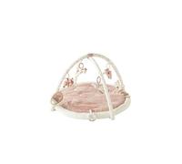 NOUKIE'S - Tapis d'Éveil Bébé Veloudoux Lina & Joy - Tapis d’Activités Sensoriel avec Jouets Suspendus - Motricité, Développement Éveil - Lavable Machine - Naissance - Cadeau