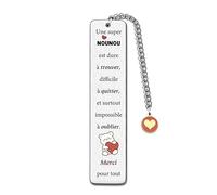 Nounou Marque-Pages Pour Femmes Cadeaux D'anniversaire Personnalisés Retraite Gardienne D'enfants Signet Adieu Noël Citations D'appréciation Spéciales Accessoire Rappel Apprécier Souvenir