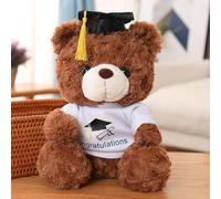 Nounours de fin D'études, 23 cm Ours de Remise des diplômes, Ours Mignon diplômé avec Chapeau de Remise, Nounours Personnalisé pour la Remise des Diplômes, Pour Filles et Garçons Cadeau Diplome