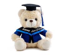 Nounours Personnalisé 2024, Cadeau de fin D'études pour elle et lui avec Texte, Nounours de fin D'études Comme Cadeau de fin D'études Personnalisé le jour de la Remise des Diplômes (20cm-Texte)