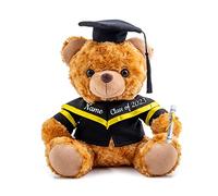 Nounours Personnalisé Cadeau de fin D'études pour elle et lui avec Texte, Nounours de fin D'études Comme Cadeau de fin D'études Personnalisé le jour de la Remise des Diplômes en 2024 (20 cm-Texte)