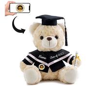 Nounours Personnalisé Cadeau de fin D'études pour elle et lui avec Texte+Photo, Nounours de fin D'études Comme Cadeau de fin D'études Personnalisé le jour de la Remise des Diplômes (20cm--Texte+Photo)