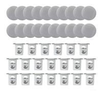 Nourish Grow Cubes pour système Gardyn - Inserts de plantation réutilisables en polypropylène avec couvercles, blanc, 40 pièces