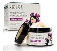 Nourish Mantra Crème phosphorescente | Crème visage fabriquée avec du rétinol, de l'acide hyaluronique, de l'huile de Kumkumadi, du CICA et des extraits d'Ashwagandha | Meilleure crème de nuit pour