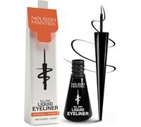 Nourish Mantra Eyeliner liquide toute la journée 3 ml/formulé avec de l'huile d'argan, de la vitamine E et de la glycérine/pigmentation intense/anti-tache/imperméable/longue durée/finition mate