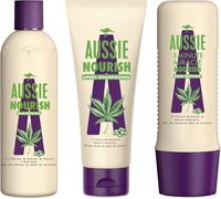 Nourish, Shampoing, Après-Shampoing Et Soin Intensif Nourrissant, Pour Cheveux Secs Et Abîmés, Á L'extrait De Graines De Chanvre - Lot De 3