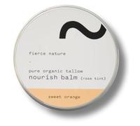 Nourish Tallow Balm with Rose Tint, Natural, Bioavailable Skin Care Essential, Lip Balm, Face Care Must-Have, Vitamin-Rich Body and Face Moisturiser, Sweet Orange, 100g - Fierce Nature