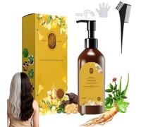 Nourishing Plant-Based Hair Color, Long-Lasting & Natural Hair Dye Shampoo for Gray Coverage, Quick & Easy Coverage for Men & Women (Chestnut Brown)