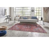 Nouristan Asmar Tapis de Salon - Orient Touch - Motif Floral - Tissu Plat - pour Salle à Manger, Salon, Chambre - Rouge Oriental, 160 x 230 cm
