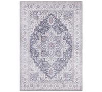 Nouristan Asmar Tapis de Salon - Orient Touch - Motif Floral - Tissu Plat - pour Salle à Manger, Salon, Chambre à Coucher - Rose Mauve, 80 x 200 cm