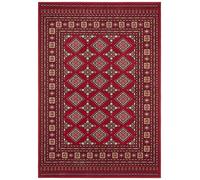Nouristan Mirkan Orient Tapis de Salon Oriental à Poils Courts Vintage Tapis Oriental pour Salle à Manger, Salon, Chambre à Coucher - Rouge, 80 x 150 cm