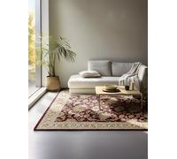Nouristan Tapis Oriental - Tapis de Salon Oriental Classique - Tissage serré avec Bordure en Tissu Plat - pour Salon, Chambre à Coucher, Salle à Manger, Couloir - Rouge - 160 x 235 cm