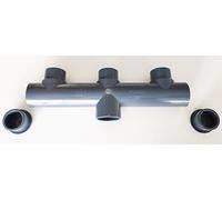 nourrice Collecteur PVC 63mm PN16 / 5 entrées / 1 sortie/Femelle Male Ø 6,3cm