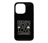 Nourrir Les Gens est Mon langage d'amour pour l'équipe de Service de Restauration Coque pour iPhone 13 Pro