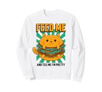 Nourrisse-Moi et dis-Moi Que Je suis Jolie (Graphique drôle de Gros Chat) Sweatshirt