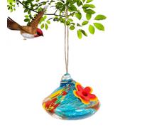 Nourrisseur à Colibris Décoratif,Station - Distributeur de Nourriture pour Colibris Coloré en Forme de Goutte avec Carillon à Vent | Pour Jardin Terrasse Famille Amis Grand-Mère Grand-Père Observation