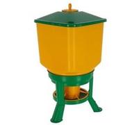 Nourrisseur Automatique Avec Pieds - Kerbl - 30 L - Jaune / Vert G