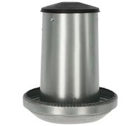 Nourrisseur poules galva monté Kerbl Argenté 40 L