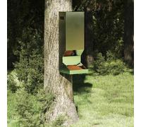 vidaXL Nourrisseur pour Cerfs Vert Olive 28 x 30 x 80 cm, Jardin et terrasse, Design Moderne, matériaux durables, espaces extérieurs stylés, Harmonie avec la Nature, Confort dans Chaque détail