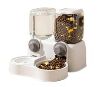 Nourrisseur pour chat et abreuvoir 1300 ml Auto-alimentant Anti-basculement | Distributeur de nourriture et abreuvoir Pour chiot, , mur, cage, chatterie, sol, animalerie, appartemen