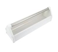 Nourrisseur pour Pigeons Anti-éclaboussures, Plastique Acier Blanc | Résistant à L’usure Morsures, Usage Jardin Extérieur, Récipient Pratique pour Oiseaux, Acier Inoxydable
