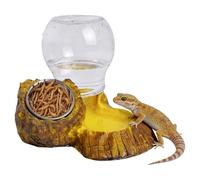 Nourrisseur pour reptiles - Gamelle d'alimentation pour reptiles | Gamelle d'eau pour caméléon | Convient pour tortue terrestre, serpent, pogona, lézard, gecko léopard, caméléon, tortue d'eau, enclos,