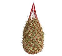 Nourrissez le cheval avec un filet à foin. Utilisez-le for nourrir le cheval lentement. Nourrissez le sac à foin.(Red)