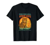 Nourrissez Vos Chats errants locaux - Chat communautaire Retro Rescue T-Shirt