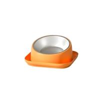 Nourriture Antidérapante 15 Inclinaison pour Col Gamelle Chaton Chiot Degrés Anti-Basculement pour Chat Animaux de Compagnie Chien Anti-Fourmi Orange