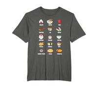 Nourriture asiatique sucrée kawaii sushi riz ramen poisson T-Shirt
