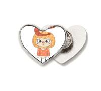 Nourriture crevette mer rivière saine délicieuse UU cœur broche en métal clip amour